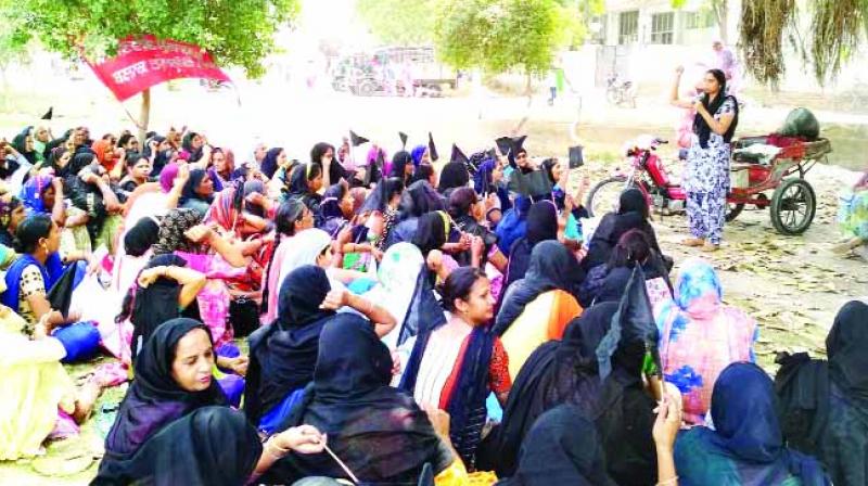 Demands of anganwari employees Demands of anganwari employees