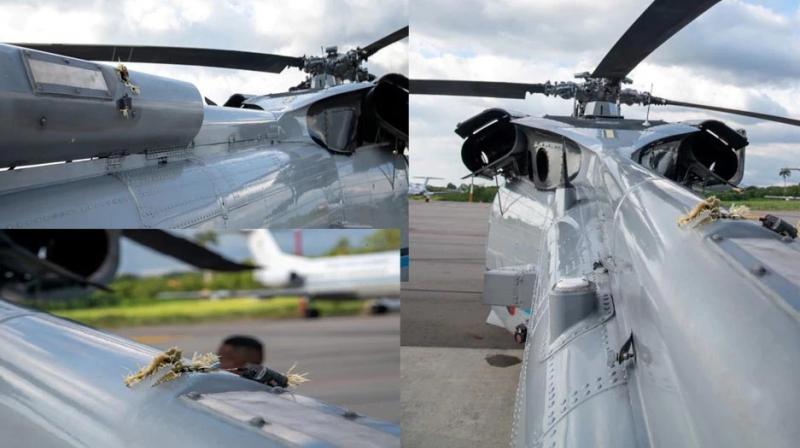 Helicopter carrying President attacked Helicopter carrying President attacked