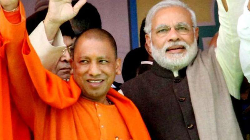 Modi with Yogi Modi with Yogi
