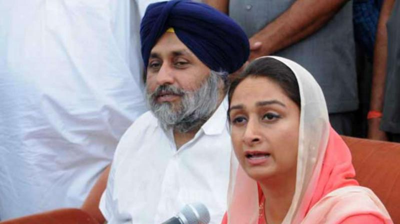 Sukhbir Badal With Harsimrat Badal 