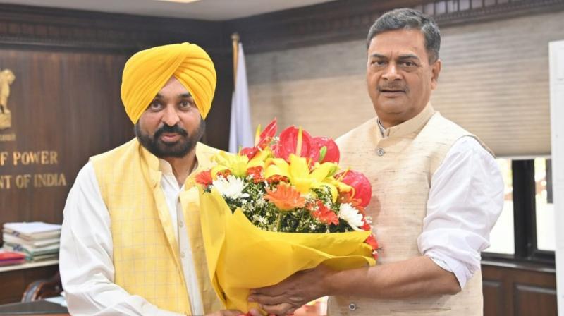 Punjab CM Bhagwant Mann meets R K Singh