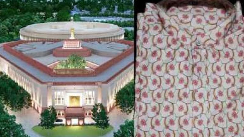 Congress Pans Lotus Motif on New Uniforms of Parliament Staff ahead of Special Session