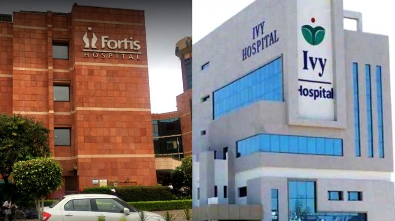 Penalty of Rs 1 lakh on Fortis and IVY hospital Penalty of Rs 1 lakh on Fortis and IVY hospital