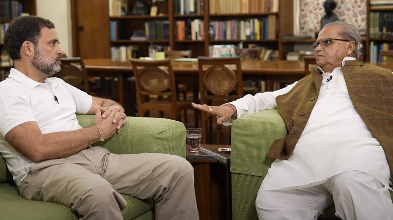 Rahul Gandhi interviews Satya Pal Malik