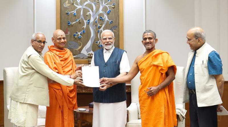 PM Modi invited to install Lord Ram's idol at Ayodhya temple PM Modi invited to install Lord Ram's idol at Ayodhya temple