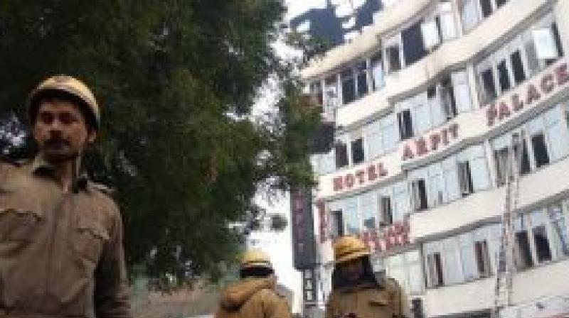 Arpit Palace in Fire Arpit Palace in Fire