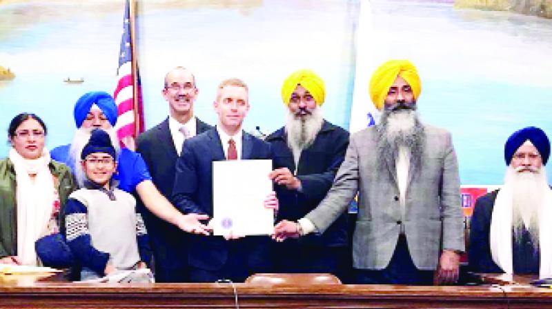 Mayor Council during Passing a resolution to be a Sikh Genocide