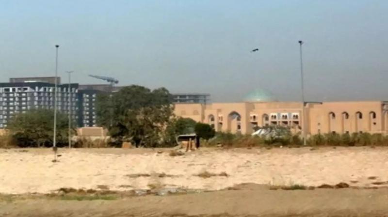 A rocket attack on the American embassy in Baghdad, the capital of Iraq A rocket attack on the American embassy in Baghdad, the capital of Iraq