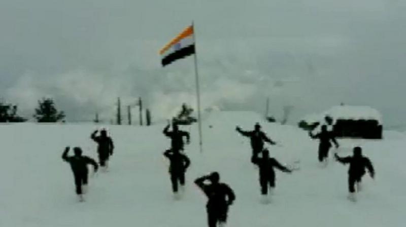 Video of jawans dancing 'Khukuri' during heavy snowfall goes viral Video of jawans dancing 'Khukuri' during heavy snowfall goes viral