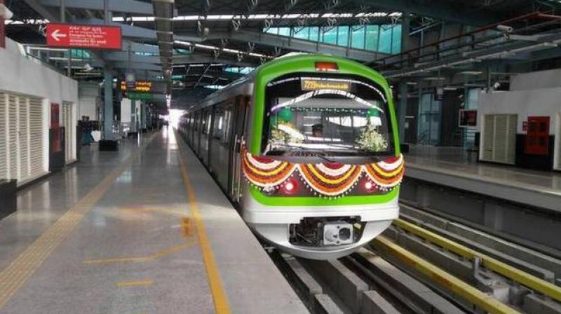 Namma Metro train stops, driver walks back to station to get key