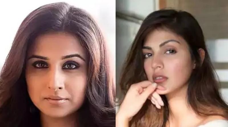 Vidya Balan supports rhea chakraborty Vidya Balan supports rhea chakraborty