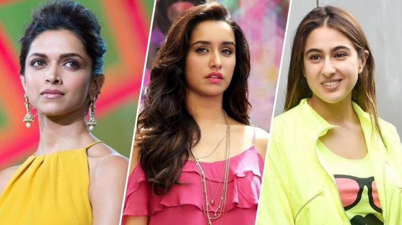 deepika padukone,sara and Shraddha Kapoor