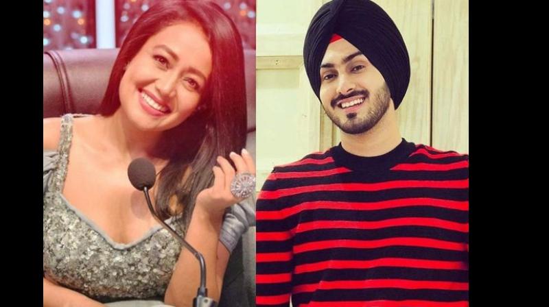 Neha kakkar with Rohanpreet singh Neha kakkar with Rohanpreet singh