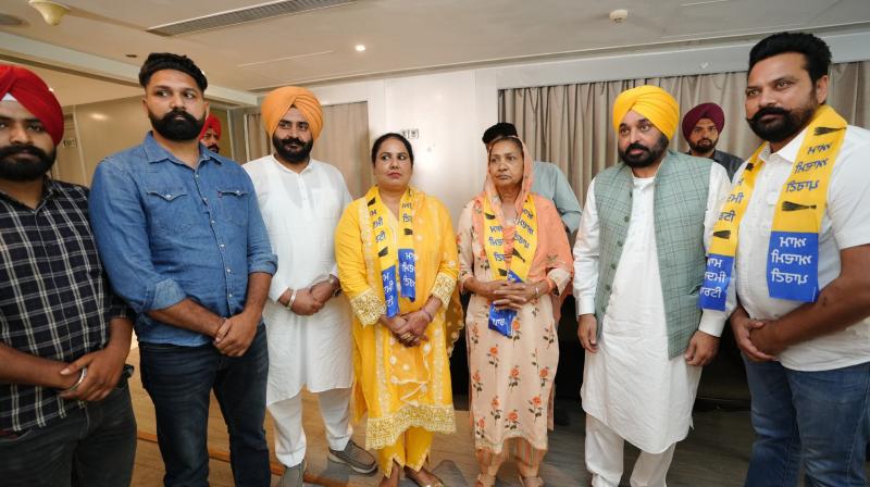 Aam Aadmi Party gets a big boost in many Lok Sabha constituencies of Punjab Aam Aadmi Party gets a big boost in many Lok Sabha constituencies of Punjab