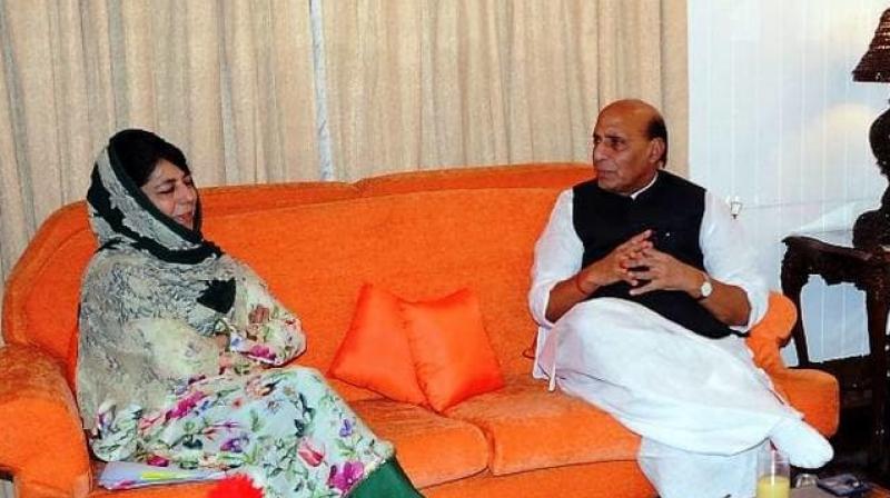 Mehbooba urges Rajnath