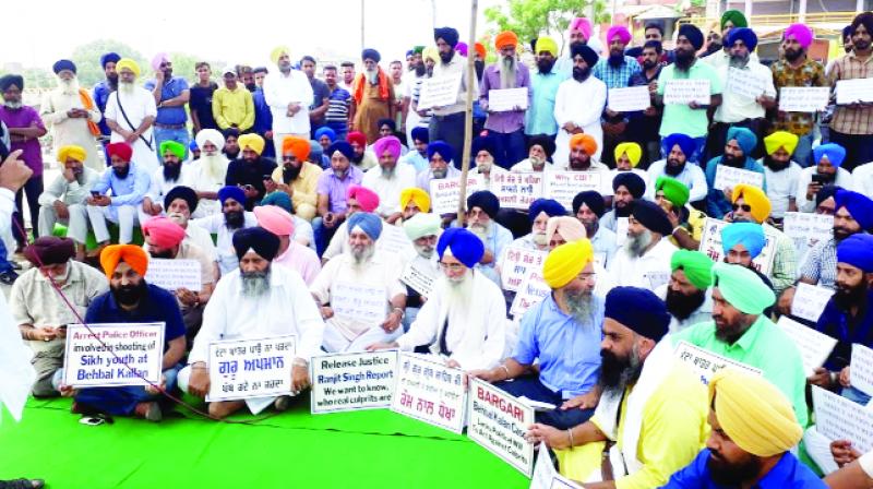Public Sloganeering For Bargari incident report making the public Public Sloganeering For Bargari incident report making the public