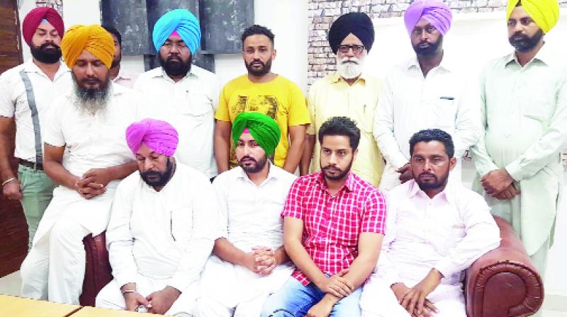 Leaders of Khaira faction talking to the Journalists Leaders of Khaira faction talking to the Journalists
