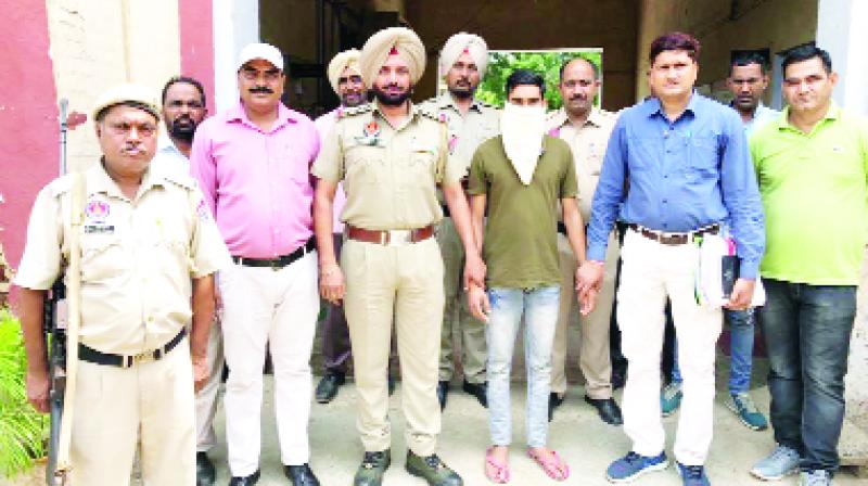 Patiala Police With Accused Patiala Police With Accused