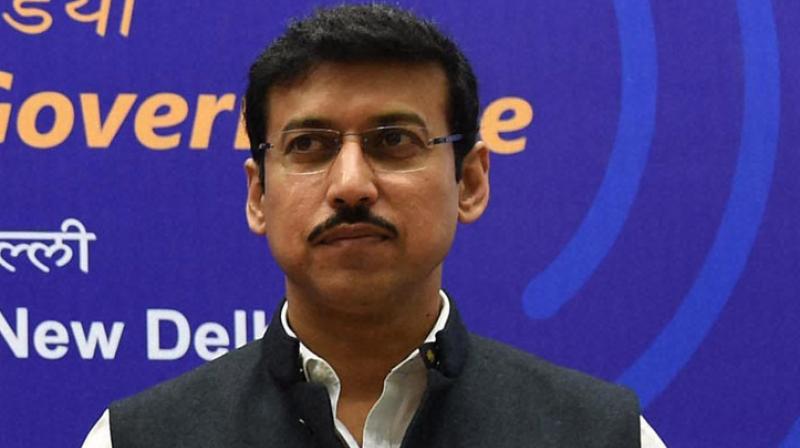 Sports Minister Rajyavardhan Singh Rathore Sports Minister Rajyavardhan Singh Rathore