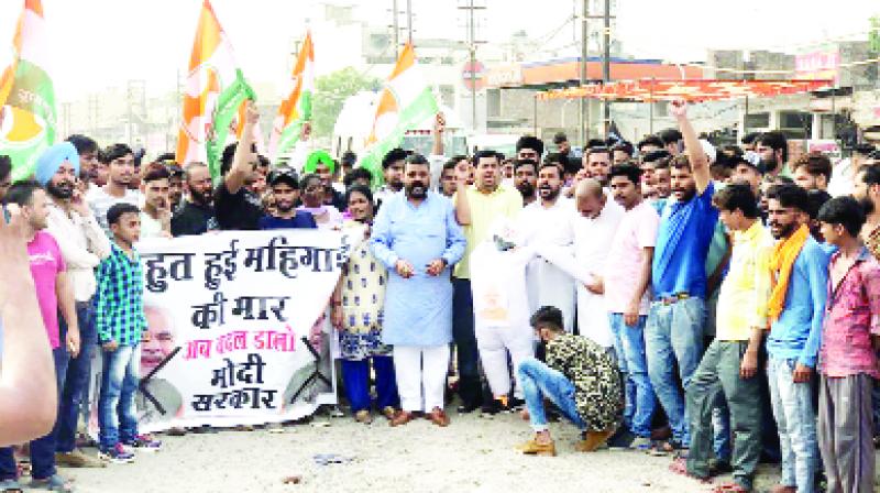 Congress Workers Protesting