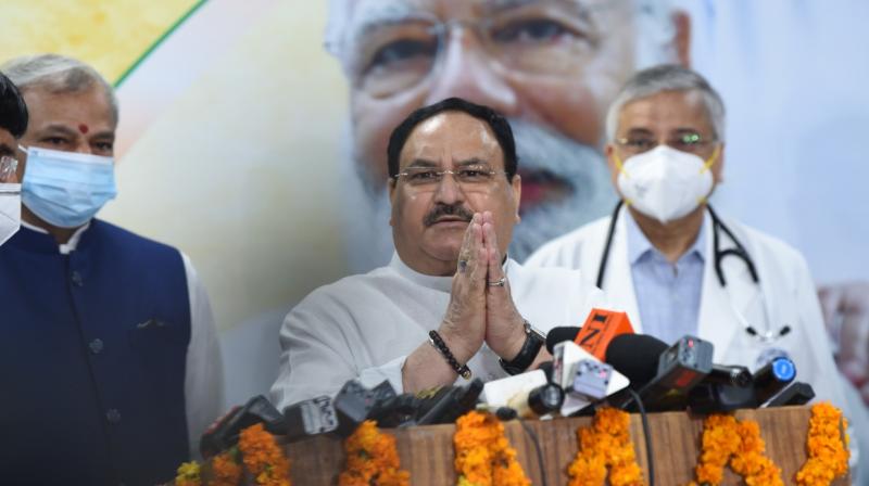 JP Nadda visit to a vaccination centre at All India Institute of Medical Sciences JP Nadda visit to a vaccination centre at All India Institute of Medical Sciences