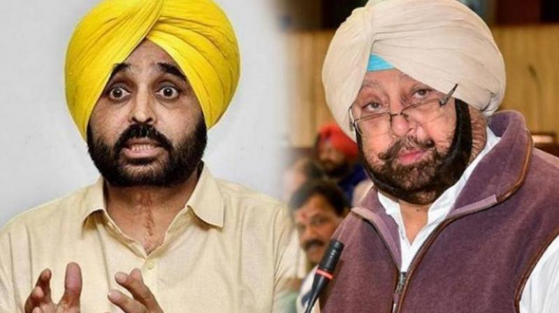 Bhagwant Manna and Captain Amarinder Singh Bhagwant Manna and Captain Amarinder Singh