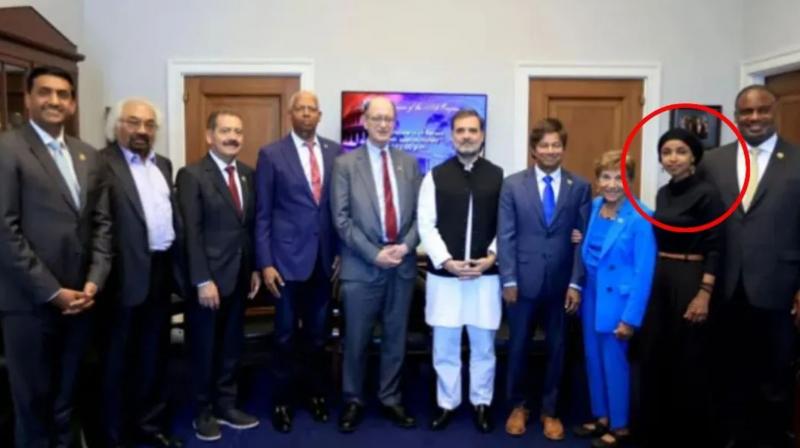 America, Rahul Gandhi met with the Indian opponent Ilhan Umar America, Rahul Gandhi met with the Indian opponent Ilhan Umar