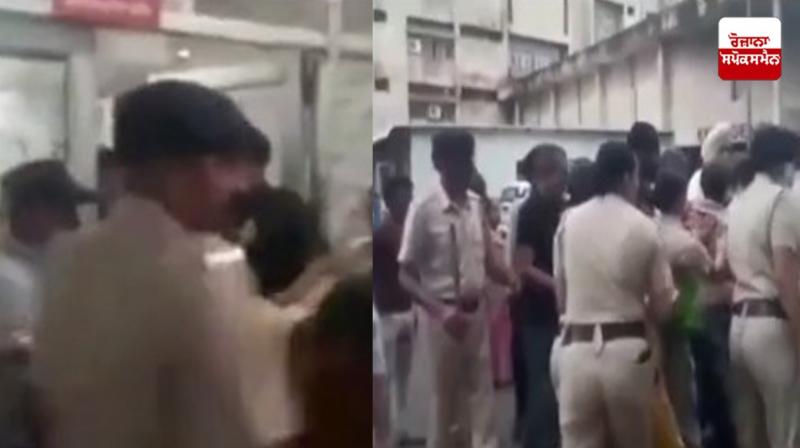 Chandigarh Sector 16 Hospital commotion, the family broke the emergency gate for not giving the body Chandigarh Sector 16 Hospital commotion, the family broke the emergency gate for not giving the body