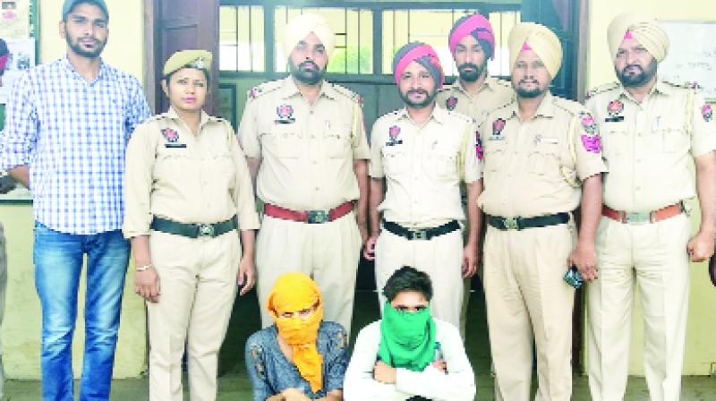 Police arrested accused Police arrested accused