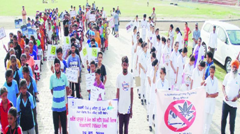 Taking Part in Student Awareness Rally Taking Part in Student Awareness Rally