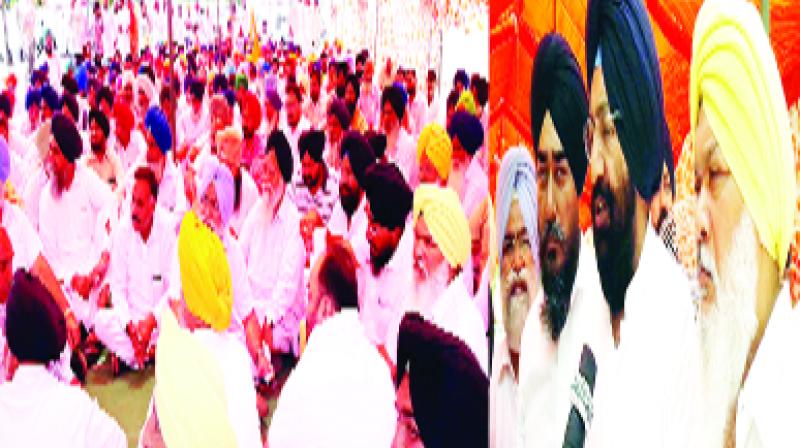 Akali Dal Protest Against Govt Before DC Office Akali Dal Protest Against Govt Before DC Office