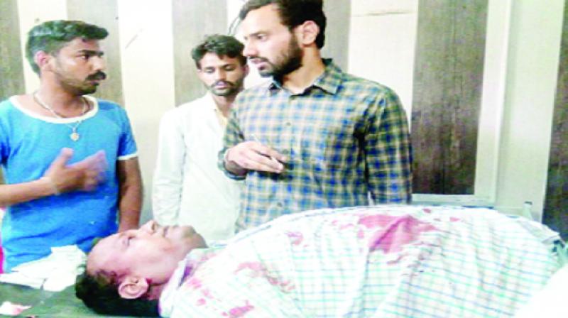 Injured SDO Prashant Hans Injured SDO Prashant Hans
