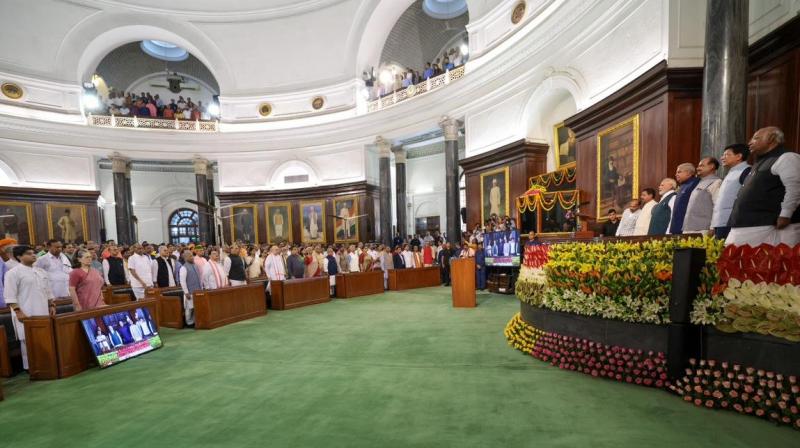 Lok Sabha started in the new parliament building