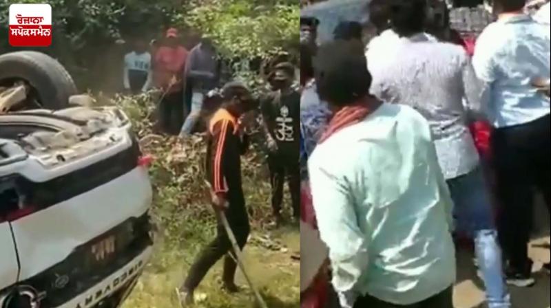 Suspended BJD MLA rammed car into crowd Suspended BJD MLA rammed car into crowd