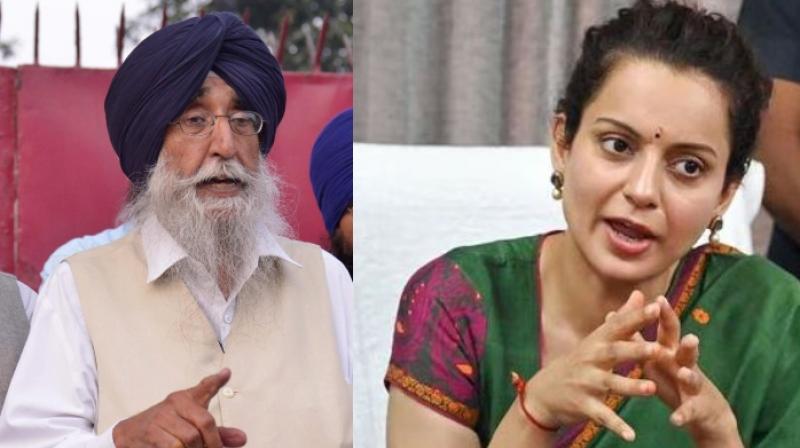 Simranjit Singh Mann & Kangana Ranaut file image Simranjit Singh Mann & Kangana Ranaut file image