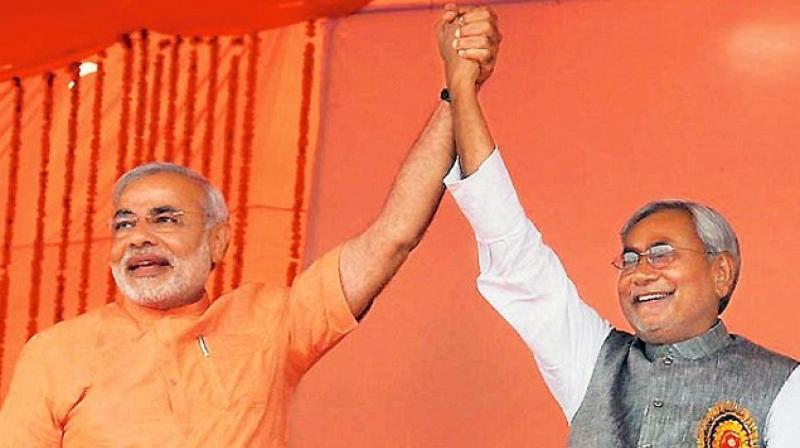 Narender Modi and NItish Kumar Narender Modi and NItish Kumar