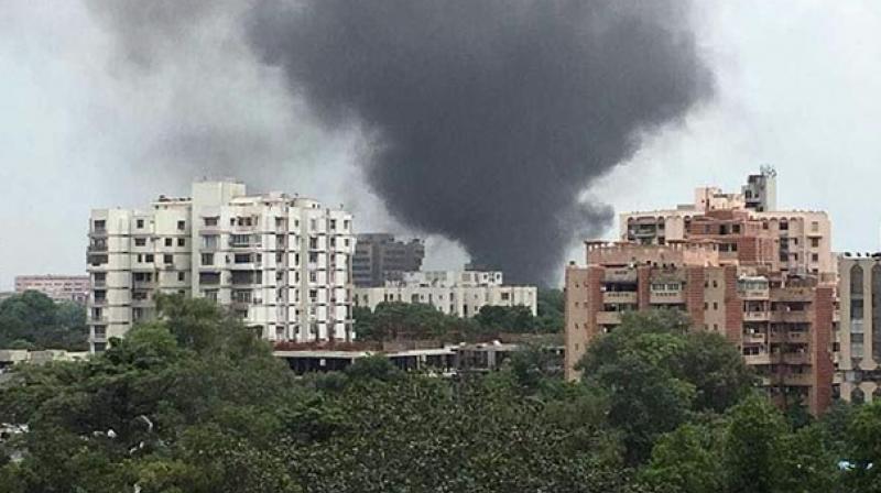 fire breaks out at doordarshan bhawan in delhi fire breaks out at doordarshan bhawan in delhi