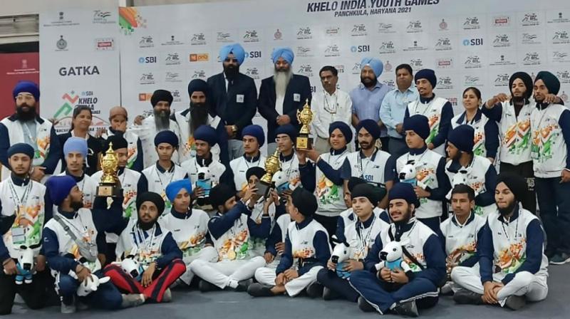 Play India Games: Punjab boys and Chandigarh girls were the winners in Gatka competitions Play India Games: Punjab boys and Chandigarh girls were the winners in Gatka competitions
