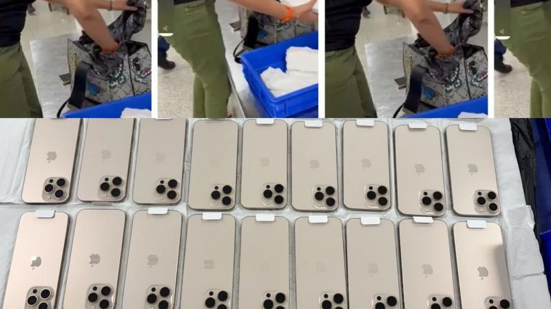 A major operation by the customs department at the Delhi airport, 26 iPhone 16 Pro Max recovered from the woman A major operation by the customs department at the Delhi airport, 26 iPhone 16 Pro Max recovered from the woman