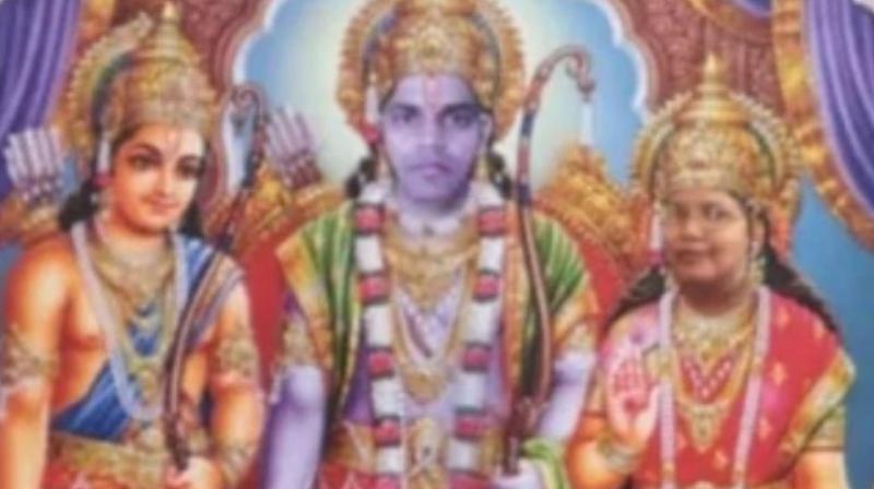 BHU Professor Sparks Controversy As He Puts His Picture On Lord Ram’s Painting BHU Professor Sparks Controversy As He Puts His Picture On Lord Ram’s Painting