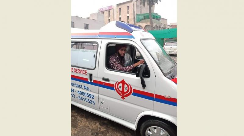 Sikh community donate ambulance Sikh community donate ambulance