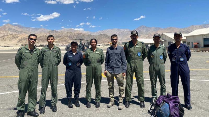 Air force rescued an Israeli citizen stuck in Ladakh Air force rescued an Israeli citizen stuck in Ladakh