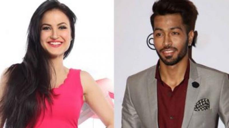 Elli Avram and Hardik pandya