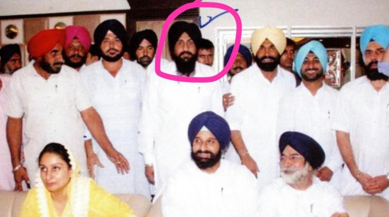 Pictures of Harjinder Singh Bittu with Akali leaders from the Chief Minister's Office.