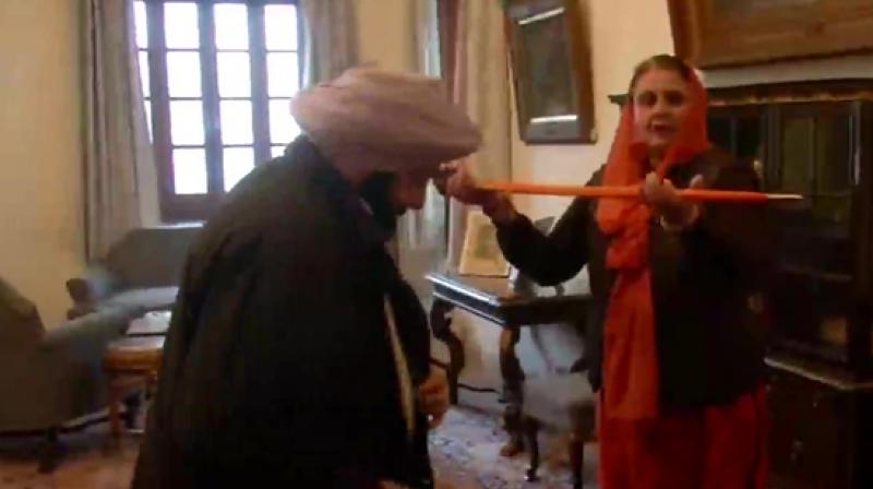 Before filing nominations, Capt. Amarinder Singh took blessings' Before filing nominations, Capt. Amarinder Singh took blessings'