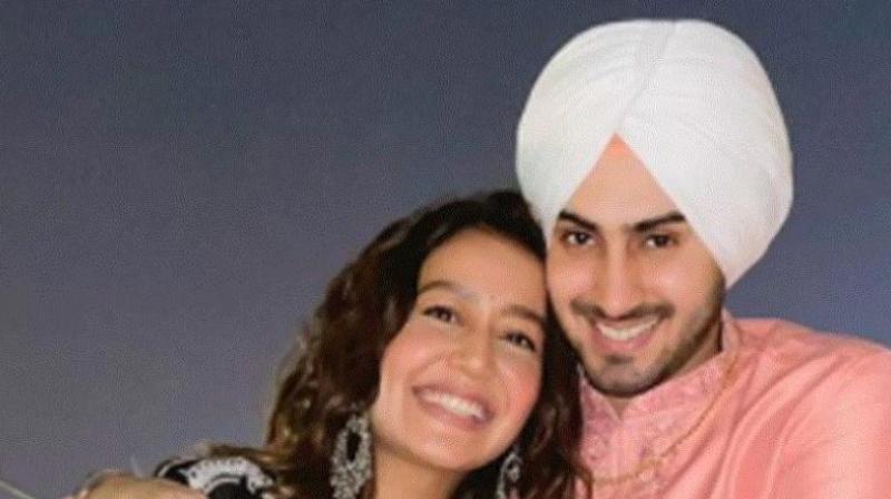 Neha kakkar with Rohanpreet singh Neha kakkar with Rohanpreet singh