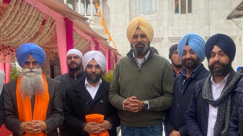 Bikram Singh Majithia at Gurudwara Nada Sahib