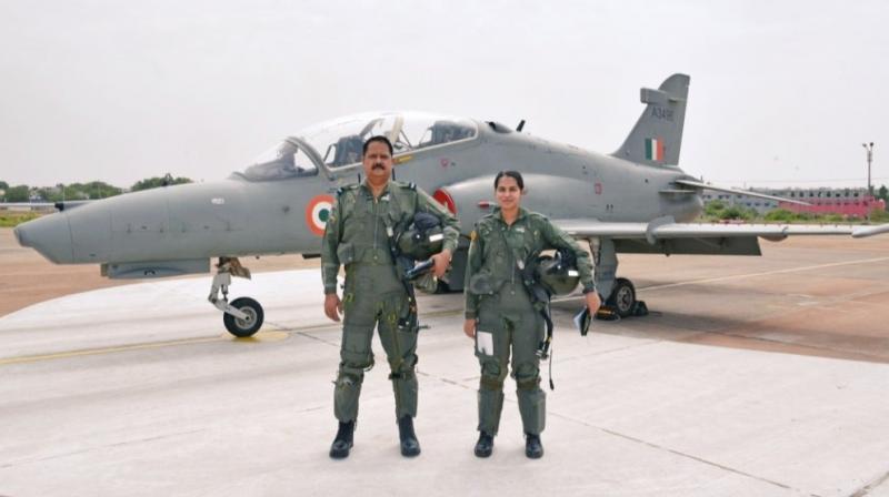 Fighter pilot father-daughter 1st in Indian military aviation to fly in formation Fighter pilot father-daughter 1st in Indian military aviation to fly in formation