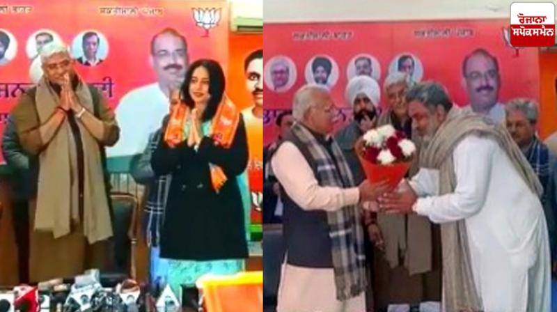 Famous actor Hobi Dhaliwal and actor Mahi Gill joined BJP Famous actor Hobi Dhaliwal and actor Mahi Gill joined BJP