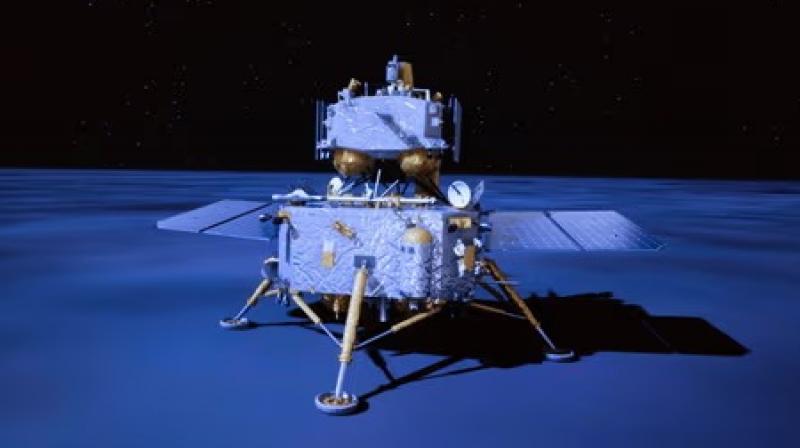 Chinese spacecraft lands on the far side of the moon, will take soil-rock samples Chinese spacecraft lands on the far side of the moon, will take soil-rock samples
